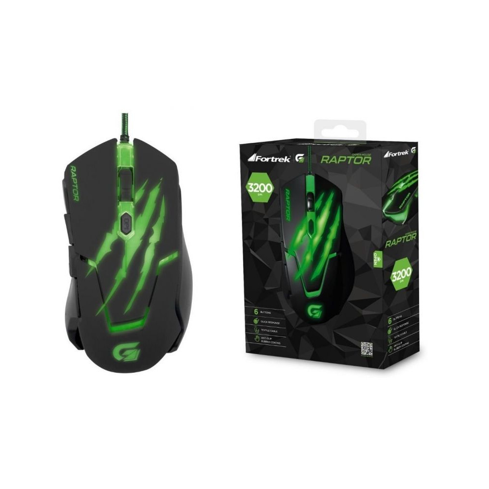 MOUSE GAMER FORTREK RAPTOR SERIES OM801 60839               