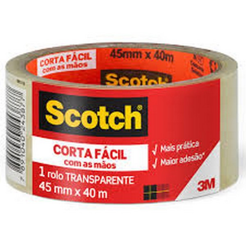 FITA ADESIVA PP 45MMX40M CORTA FACIL SCOTCH HB004590848