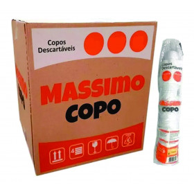 COPO PS 50ML BRANCO MASSIMO CMSB-50                         
